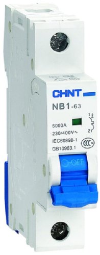Выключатель автоматический CHINT NB1-63 1п 10А B 6кА картинка